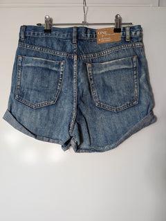 One Teaspoon Bandits Denim Shorts Blue Size 26 - Image 4