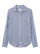 Rails Josephine Button-Down Shirt Blue and White Stripe XL - Image 1