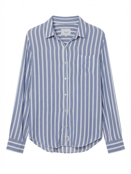 Rails Josephine Button-Down Shirt Blue and White Stripe XL - Image 1