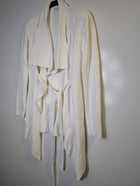 Scanlan Theodore Crepe Knit Waterfall Jacket Cream - Image 4