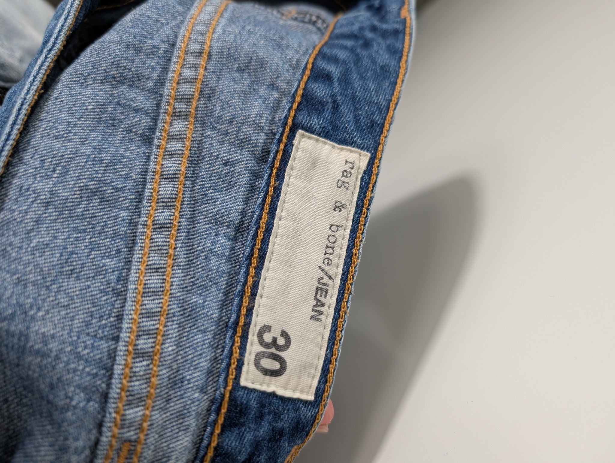 Rag & Bone Denim Button-Front Mini Skirt Blue Size 30 - Image 4