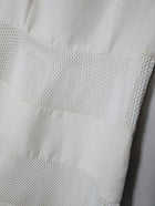 Ann Taylor Fit and Flare Dress White Sleeveless Textured Mesh Panel Size 6 - Image 2