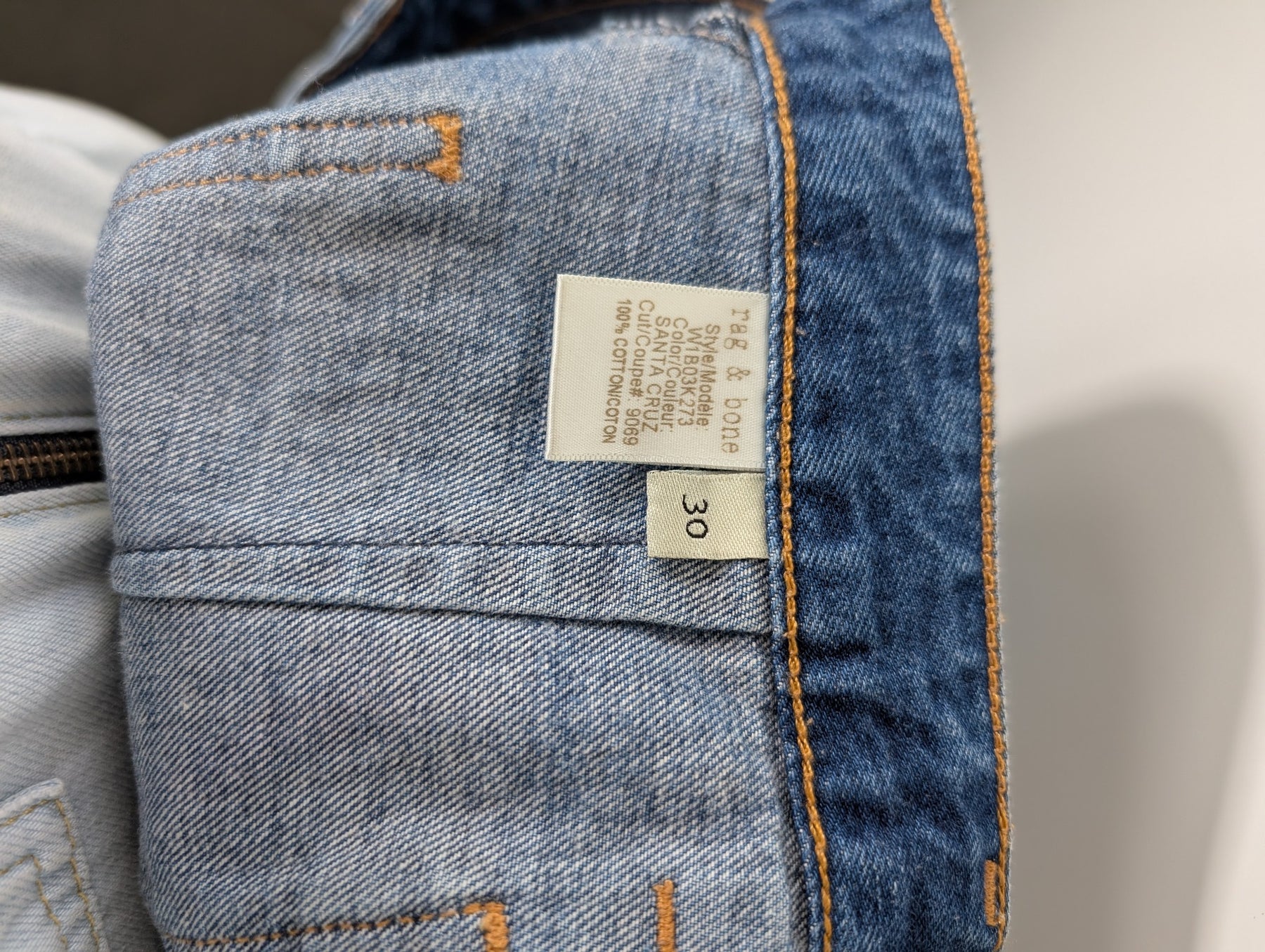 Rag & Bone Denim Button-Front Mini Skirt Blue Size 30 - Image 5