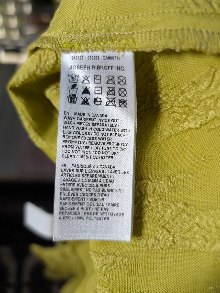 Joseph Ribkoff Open Front Jacket Lime Green Size 14 - Image 6
