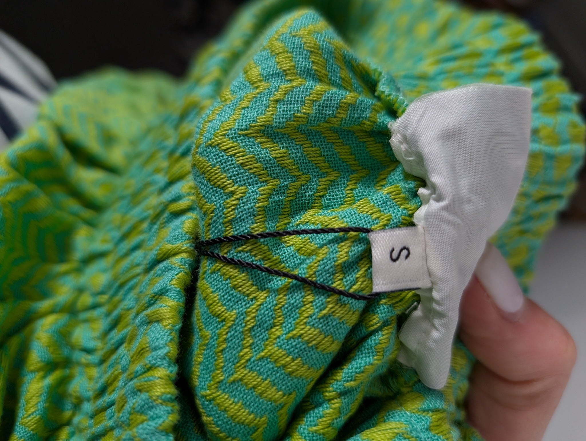 Cecilie Copenhagen Keffiyeh Print Mini Skirt Green Size S - Image 6