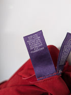 Ralph Lauren Collection Suede Lace-Up Shirt Red Size 10 - Image 8