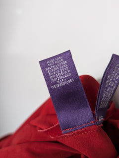 Ralph Lauren Collection Suede Lace-Up Shirt Red Size 10 - Image 8