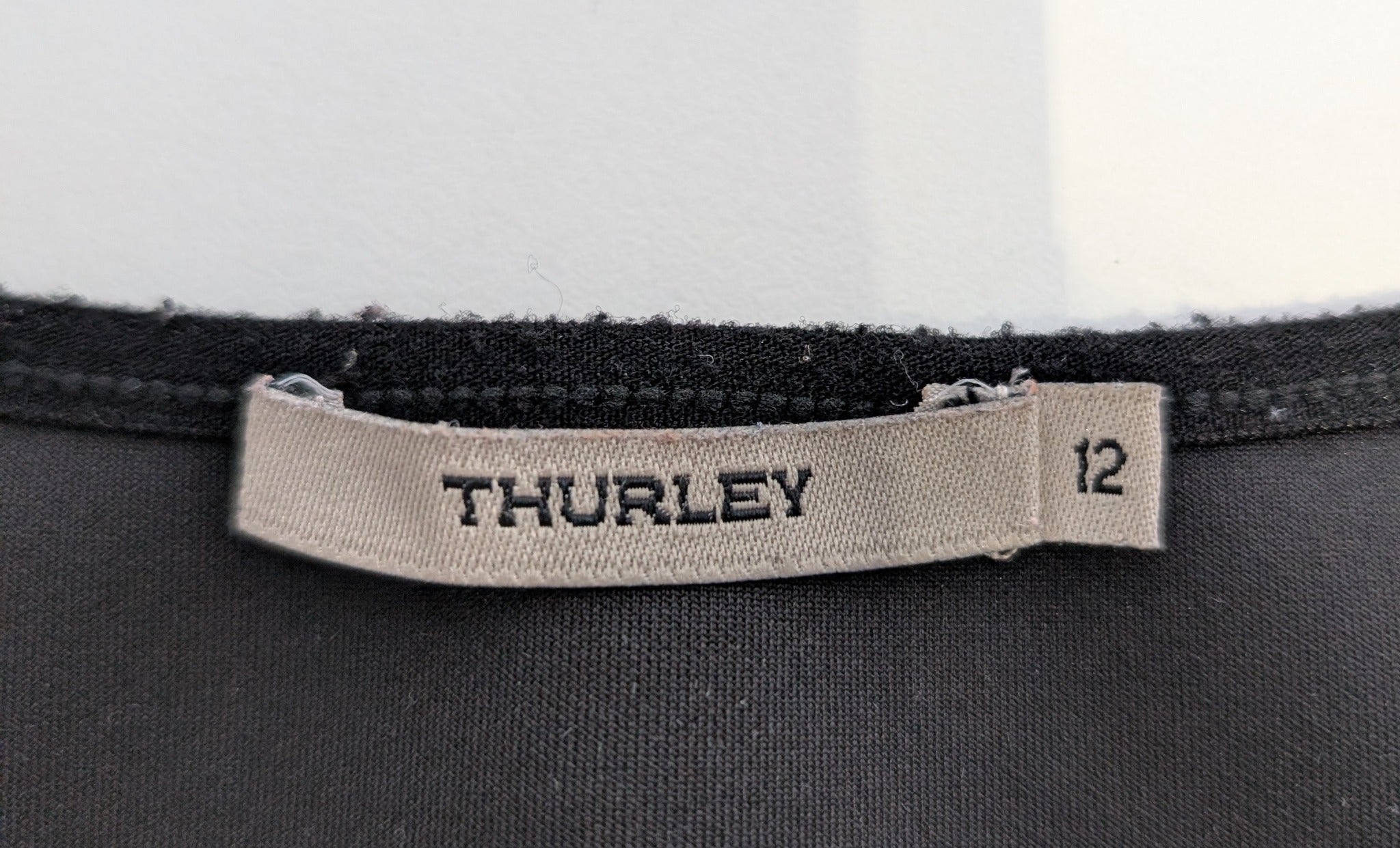 Thurley Sleeveless Top Black Laser Cut Women's Size 12 - Image 3