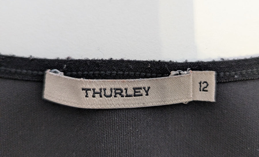 Thurley Sleeveless Top Black Laser Cut Women's Size 12 - Image 3