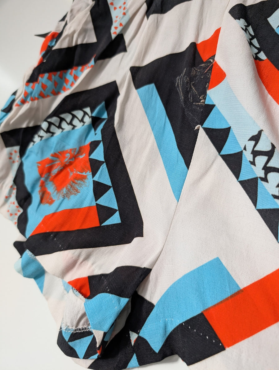 Something Else Geometric Print Shorts Women's AU 8 - Image 2