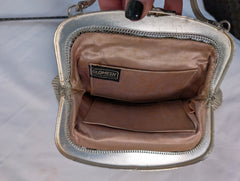 Glomesh Vintage Mesh Clutch Handbag Cream - Image 6