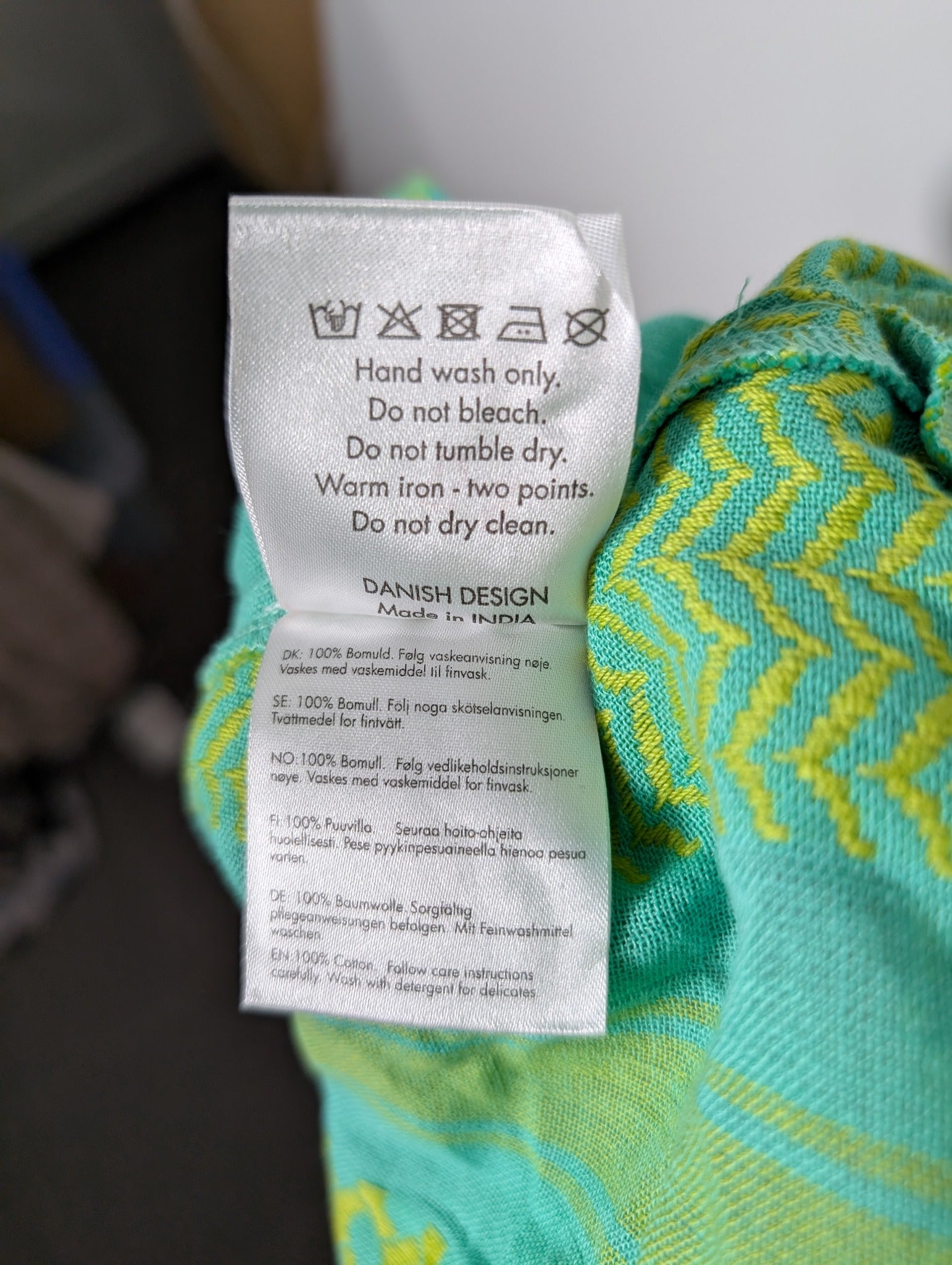 Cecilie Copenhagen Keffiyeh Print Mini Skirt Green Size S - Image 9