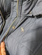 Abercrombie & Fitch Quilted Puffer Jacket Navy Blue Women's Size M - Image 3