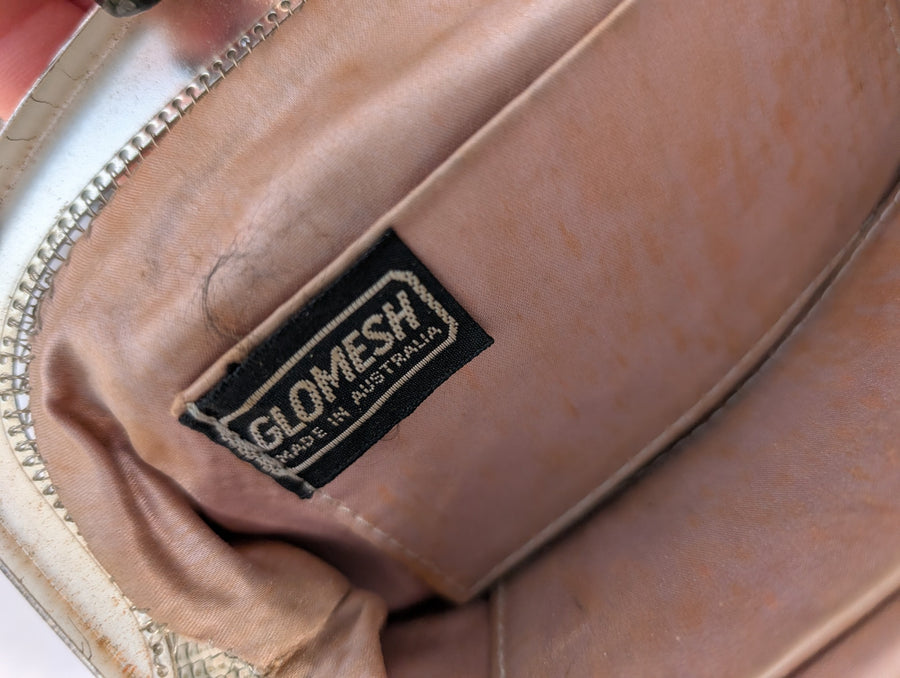 Glomesh Vintage Mesh Clutch Handbag Cream - Image 7