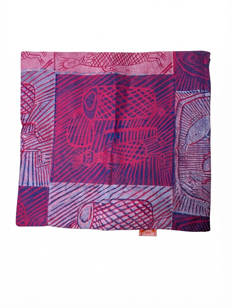 Sunkissed Casa Indigenous Art Print Cushion Cover 50cm x 50cm - Image 1