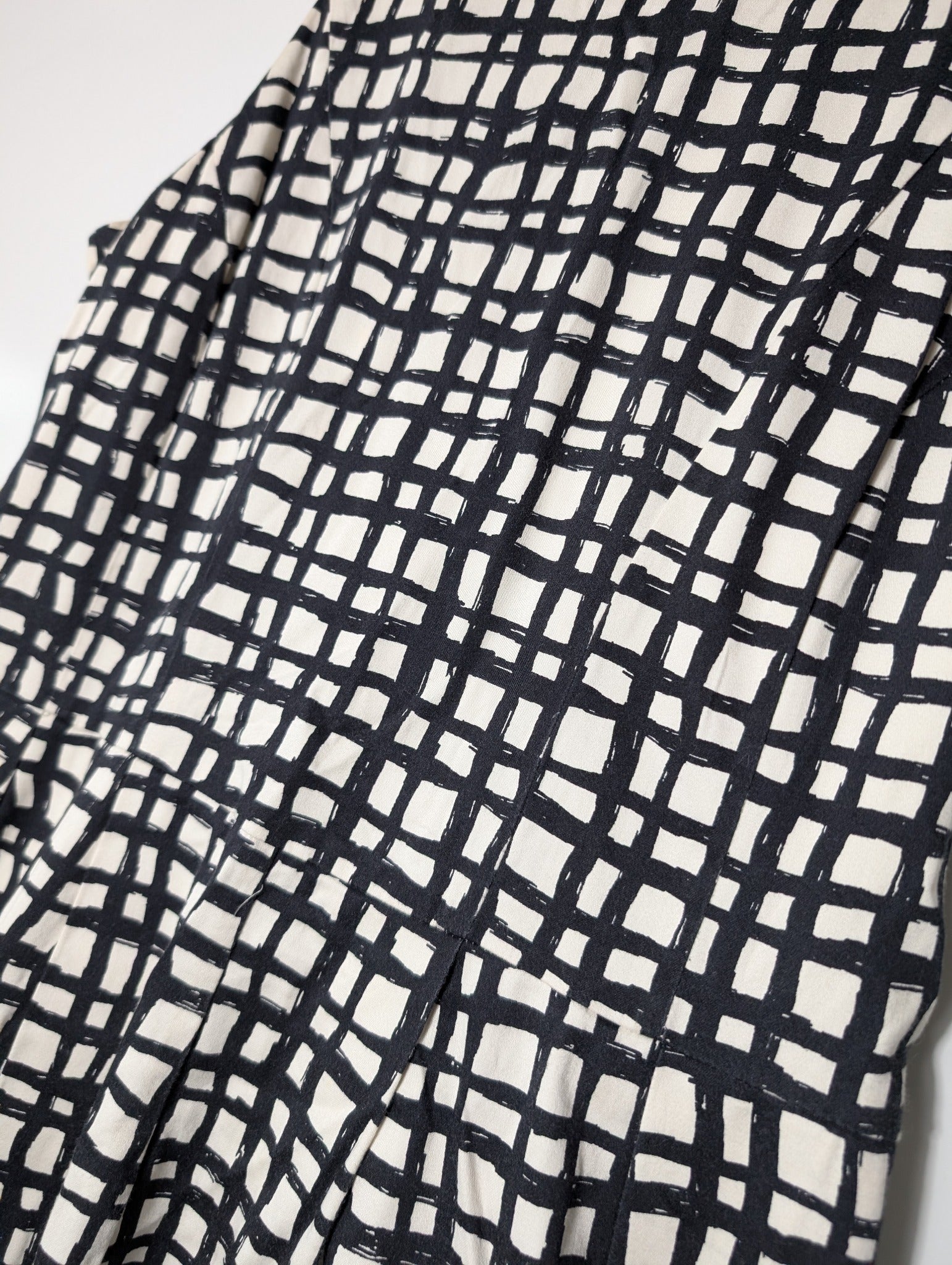 CUE Sleeveless Grid Print Dress Women's AU 12 - Image 2