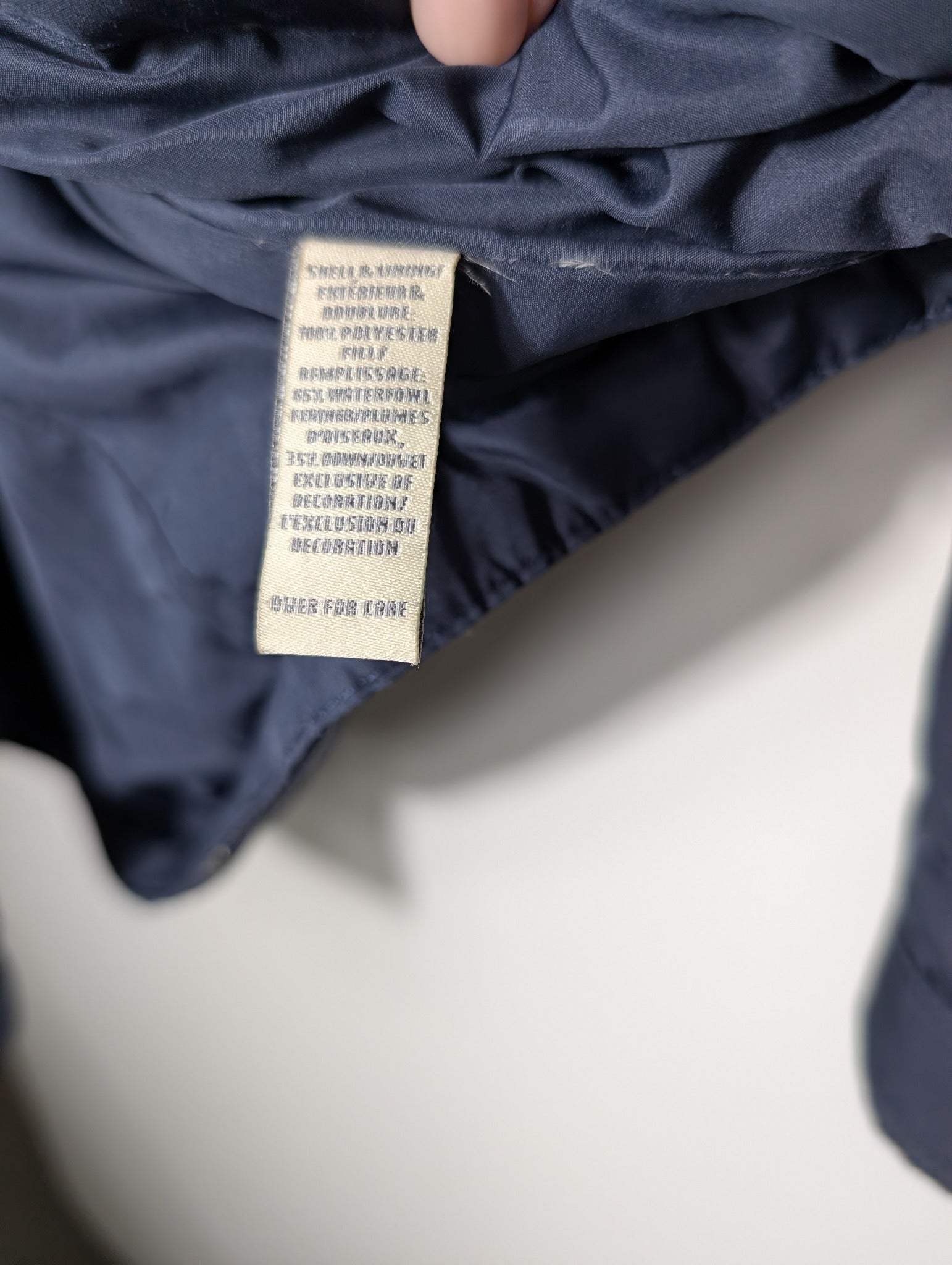 Abercrombie & Fitch Quilted Puffer Jacket Navy Blue Women's Size M - Image 5