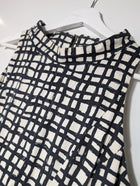 CUE Sleeveless Grid Print Dress Women's AU 12 - Image 3