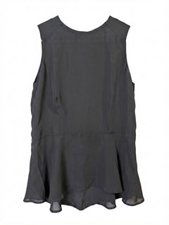 A.L.C. Sleeveless Peplum Top Black Size 4 - Image 1