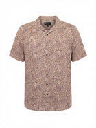 Rusty Men's Floral Short Sleeve Button-Up Shirt Multicolour Size M - Image 1