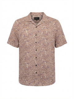 Rusty Men's Floral Short Sleeve Button-Up Shirt Multicolour Size M - Image 1