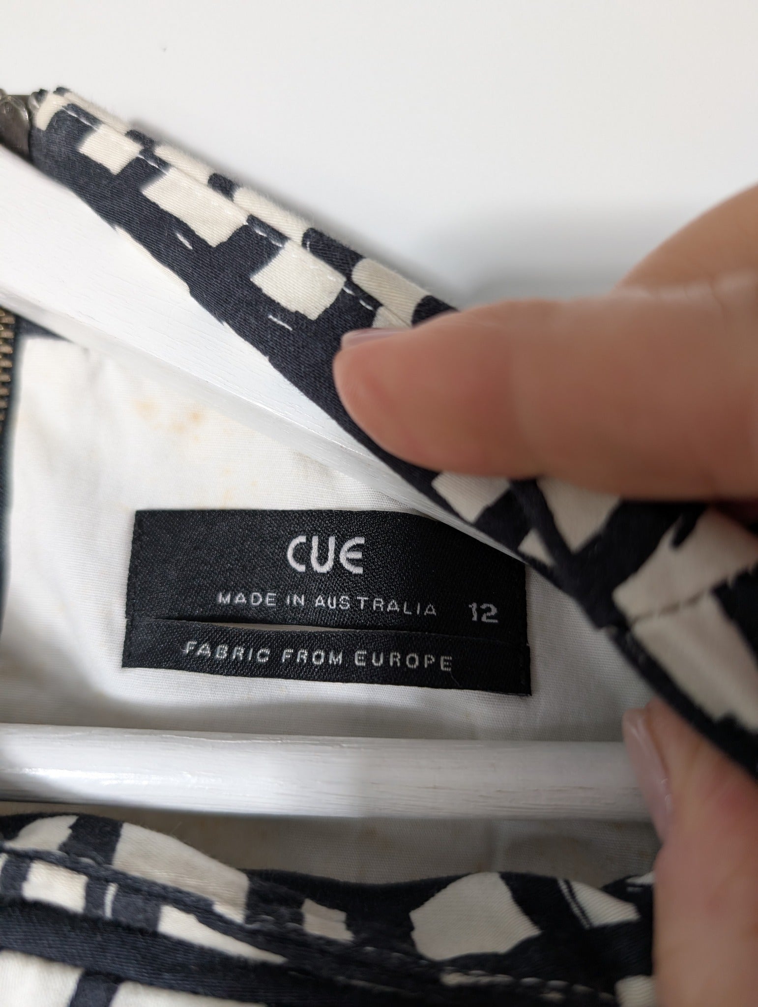 CUE Sleeveless Grid Print Dress Women's AU 12 - Image 4