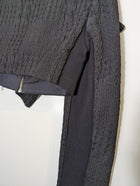 Willow Cropped Zip Jacket Black Textured - Image 7