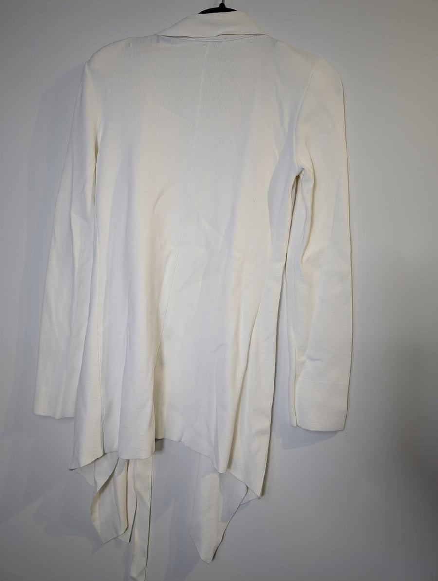 Scanlan Theodore Crepe Knit Waterfall Jacket Cream - Image 5