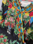 Camilla Parrot and Fruit Print Silk Maxi Dress with Crystal Embellishments - Image 5