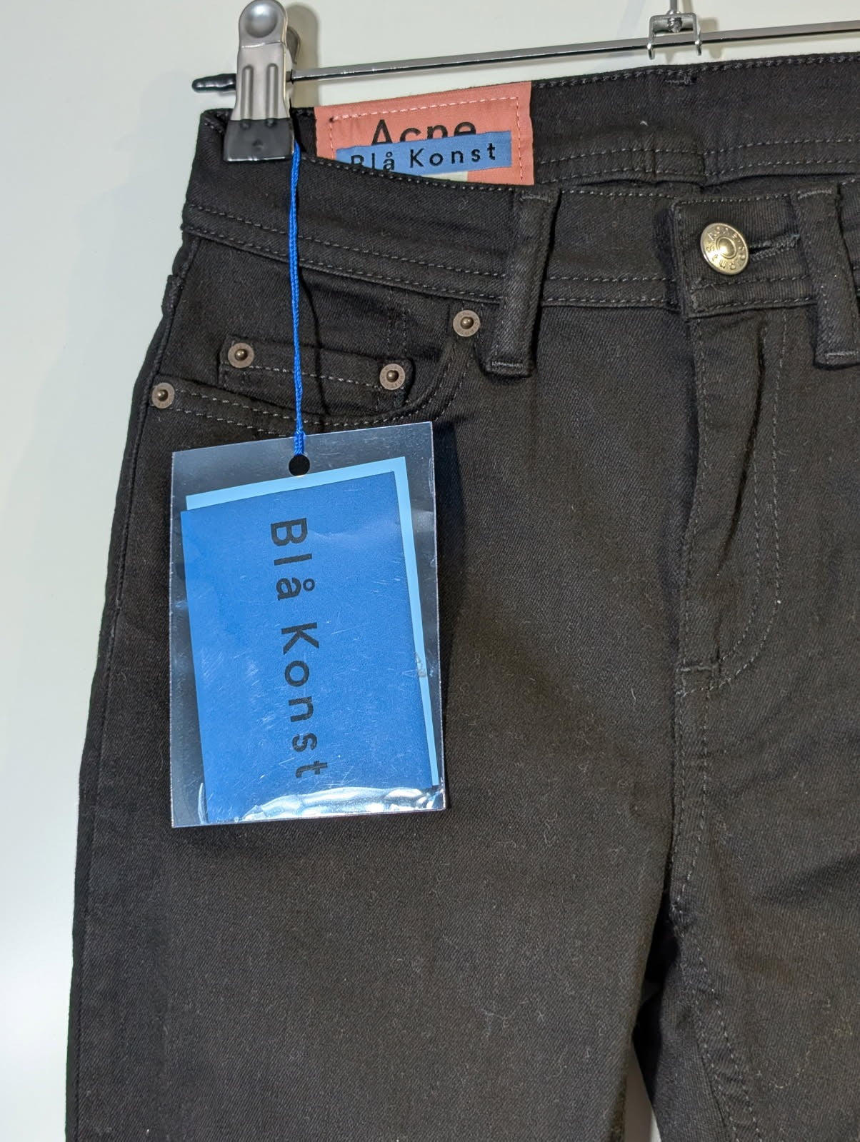 Acne Studios Blå Konst Climb Stay Black Denim Jeans Size 30D176-155 - Image 6