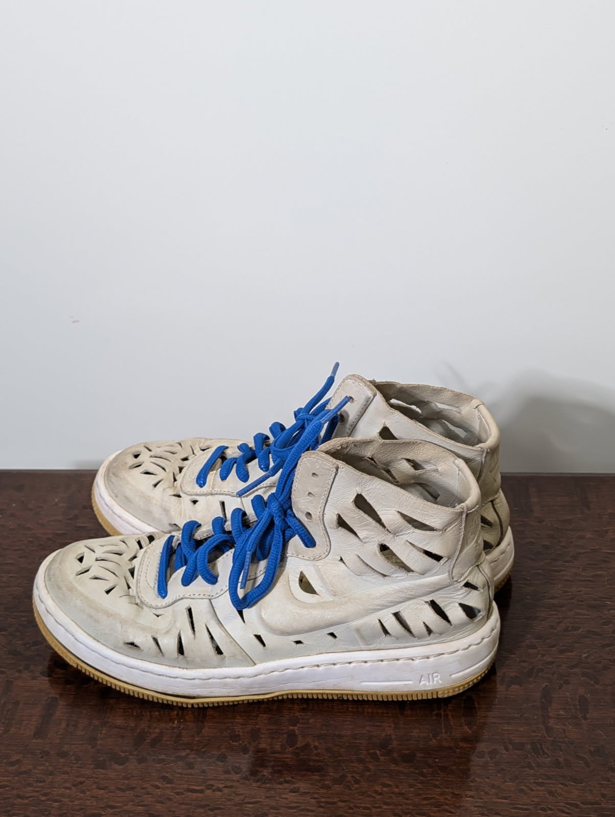 Nike Air Force 1 High '07 LV8 Laser Cut-Out Sneakers White US 6 - Image 4