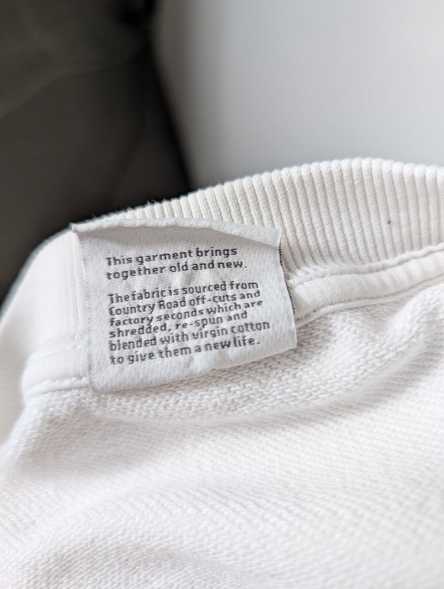 Country Road Women's Sweatshirt White Side Zip Detail - Image 4