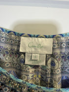 Camilla Silk Embellished Cami Top Blue Floral Playsuit Print Size S - Image 13