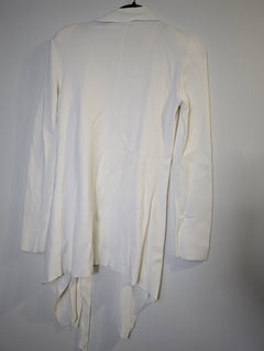 Scanlan Theodore Crepe Knit Waterfall Jacket Cream - Image 5