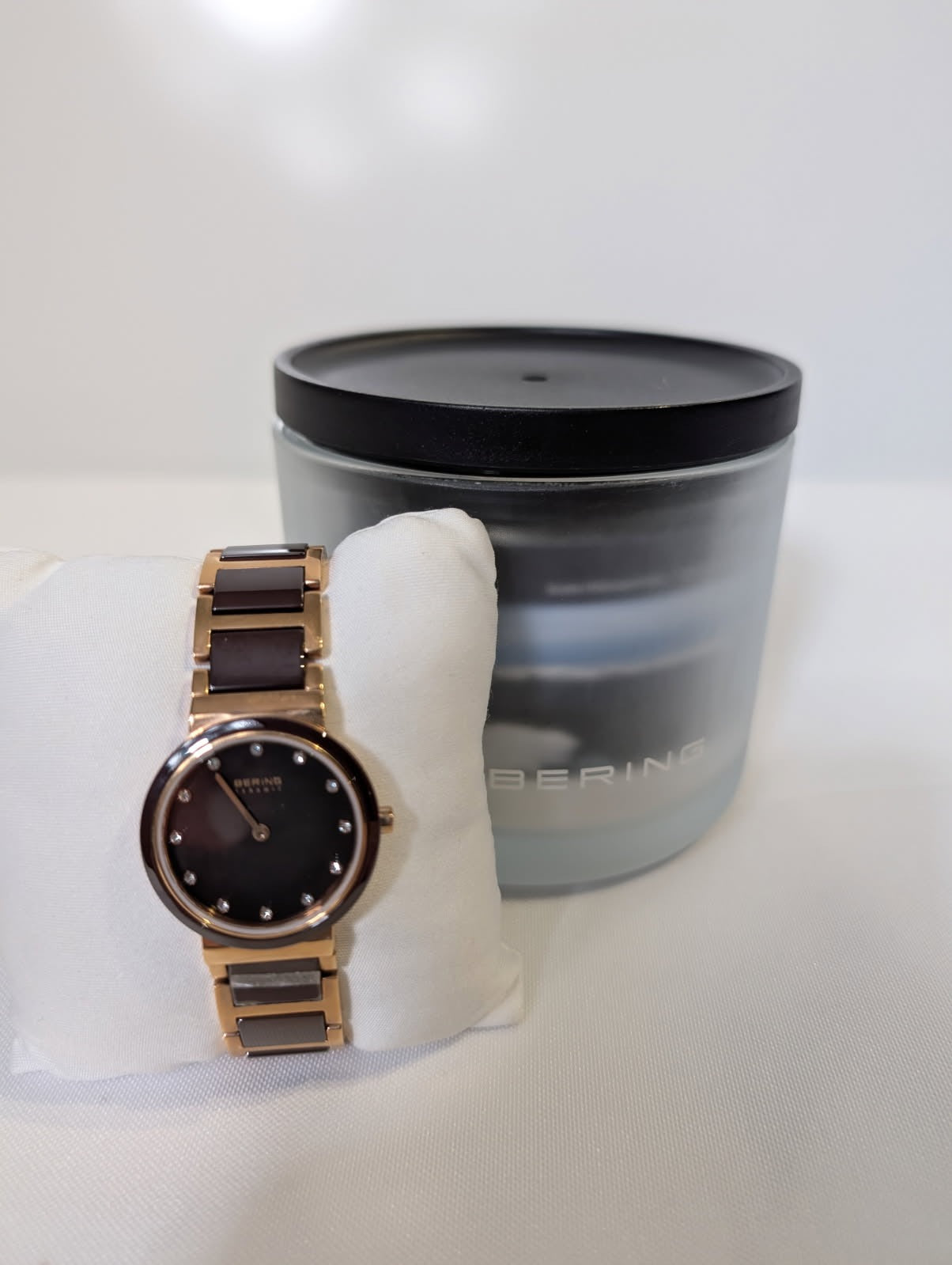 Bering Ceramic Collection Women's Watch Rose Gold and Brown - Image 5