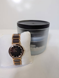 Bering Ceramic Collection Women's Watch Rose Gold and Brown - Image 5