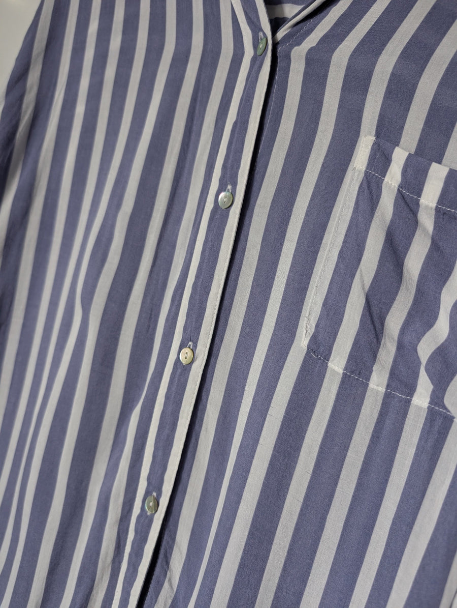 Rails Josephine Button-Down Shirt Blue and White Stripe XL - Image 2
