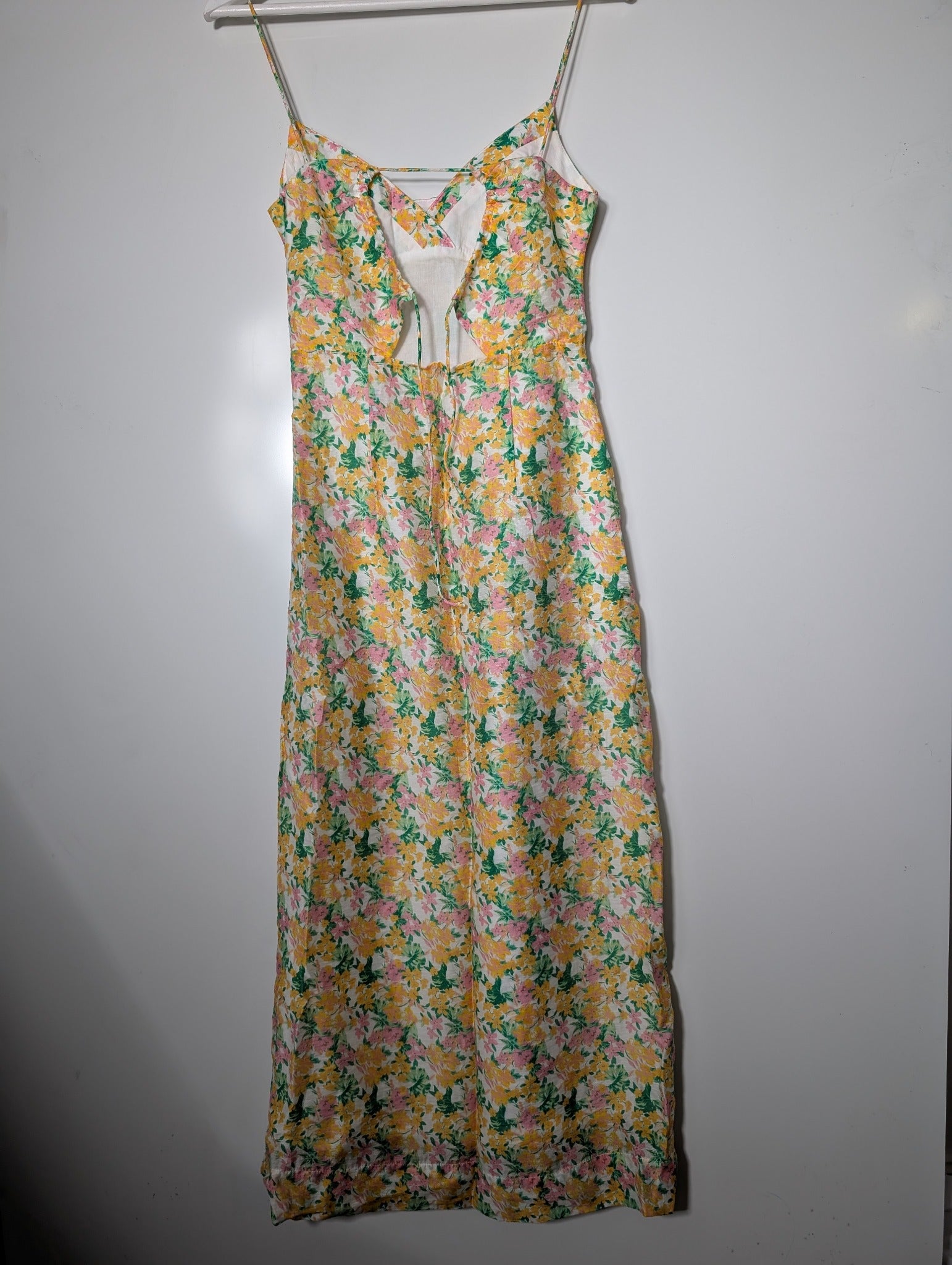Lover Floral Spaghetti Strap Midi Dress Size 6 - Image 4
