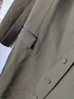 Josh Goot Double Breasted Coat Dress Olive Green Size S NWT - Image 3