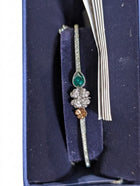 Swarovski Latisha Flower Bangle Crystal Floral Bracelet - Image 3