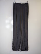 SIR. Wide Leg Trousers Black Silk Front Seam Detail Size 0 - Image 12