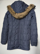 Abercrombie & Fitch Quilted Puffer Jacket Navy Blue Women's Size M - Image 7
