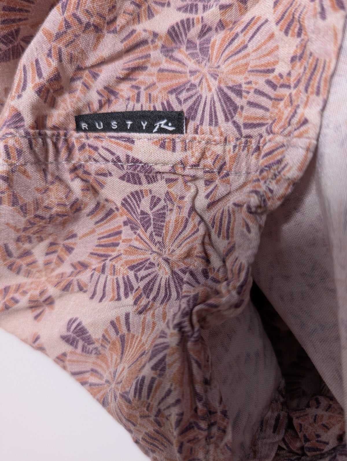 Rusty Men's Floral Short Sleeve Button-Up Shirt Multicolour Size M - Image 6