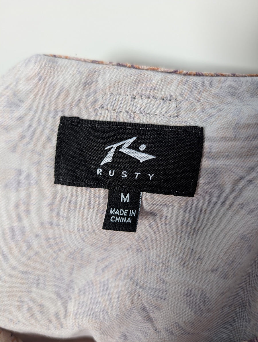 Rusty Men's Floral Short Sleeve Button-Up Shirt Multicolour Size M - Image 7