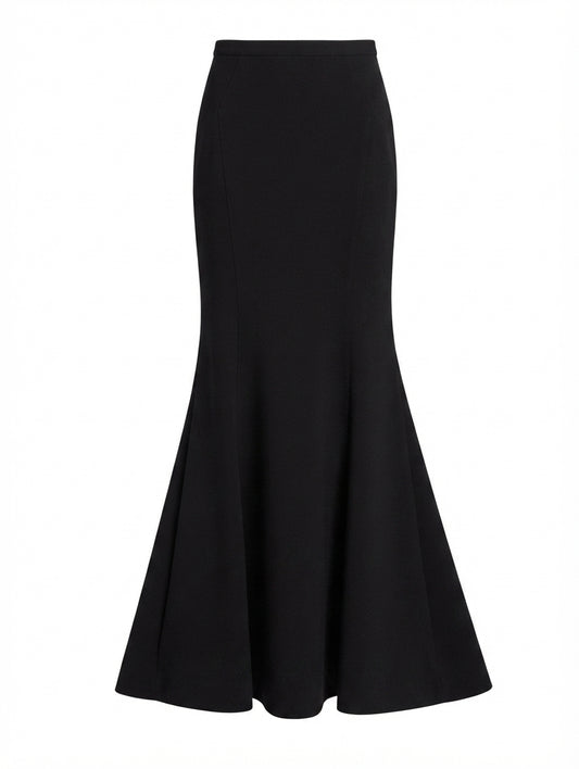 Rebecca Vallance Mermaid Maxi Skirt Black AU 8 - Image 1