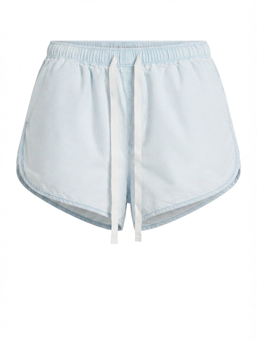 Assembly Label Striped Drawstring Shorts Women's Size 8 - Image 1