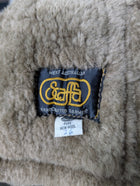 Scaffa Vintage Shearling Toggle Coat Tan Size 26 - Image 6