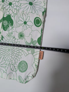 Kip&Co Linen Tote Bag Green Floral Print One Size - Image 6