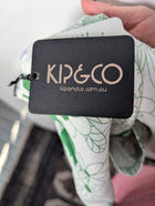 Kip&Co Linen Tote Bag Green Floral Print One Size - Image 7