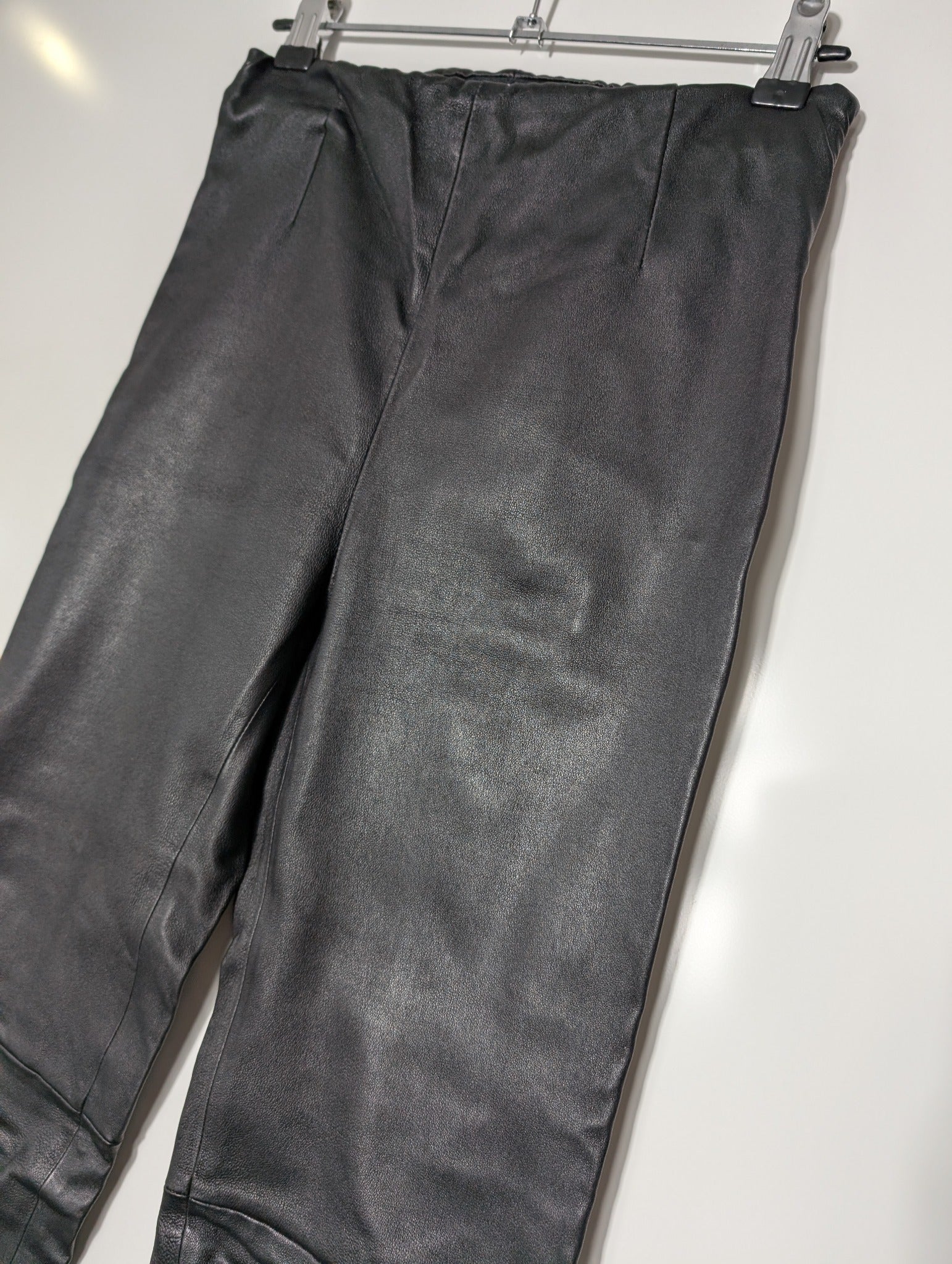 Saba Leather Trousers Black Women's Size 6 - Image 3